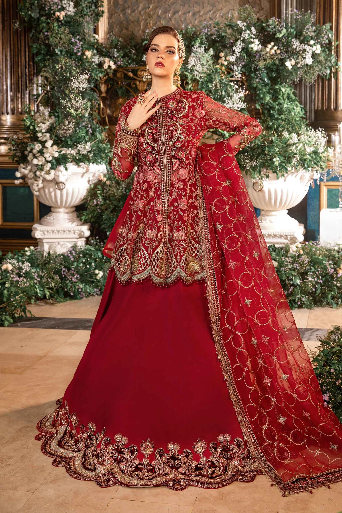 MARIA.B Mbroidered Wedding Collection | BD-2908 - Image 3