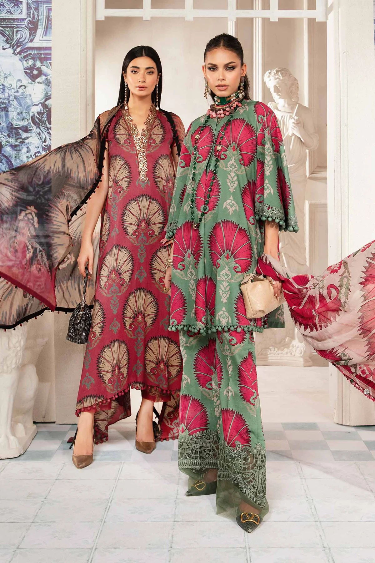 MARIA B M.Prints | Summer Lawn 2024 | Vol 2 | MPT-2209-A - Image 2