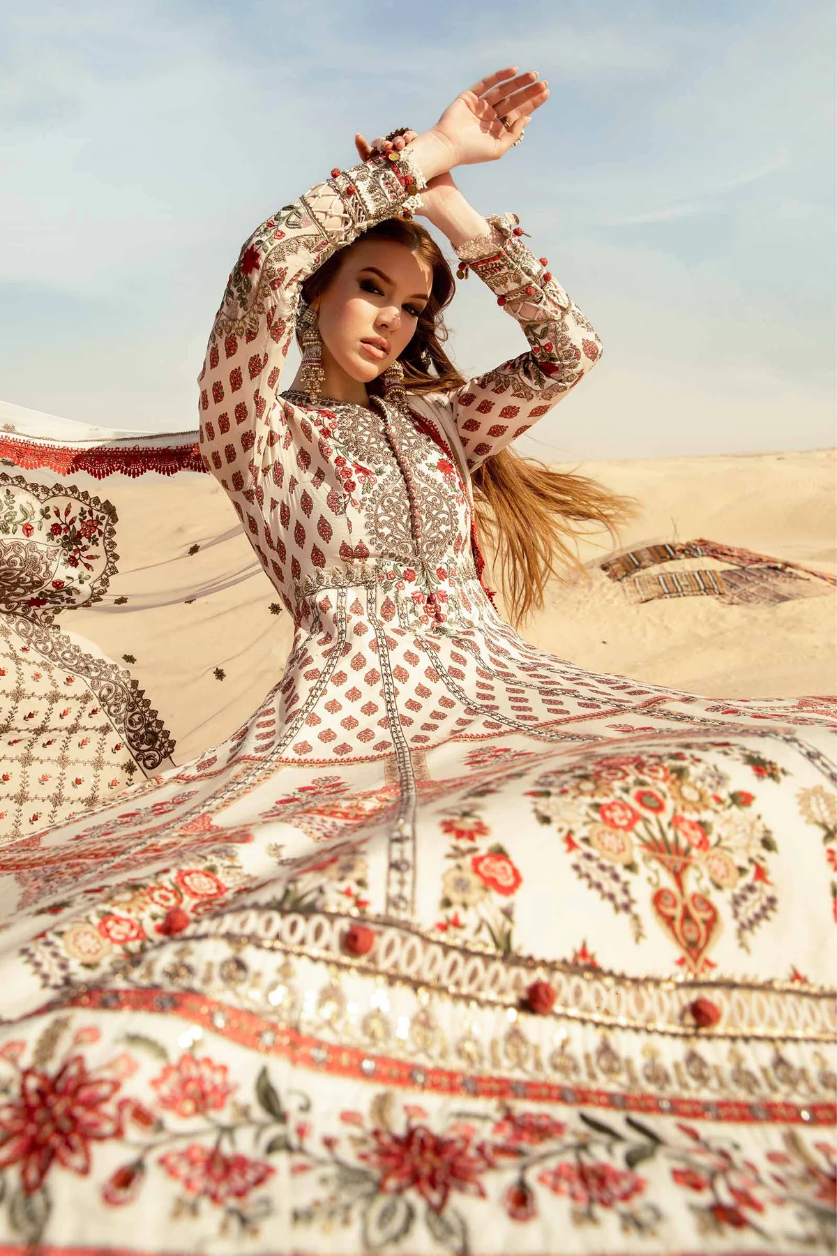 MARIA B Luxury Lawn 2024 | 13A - Image 2