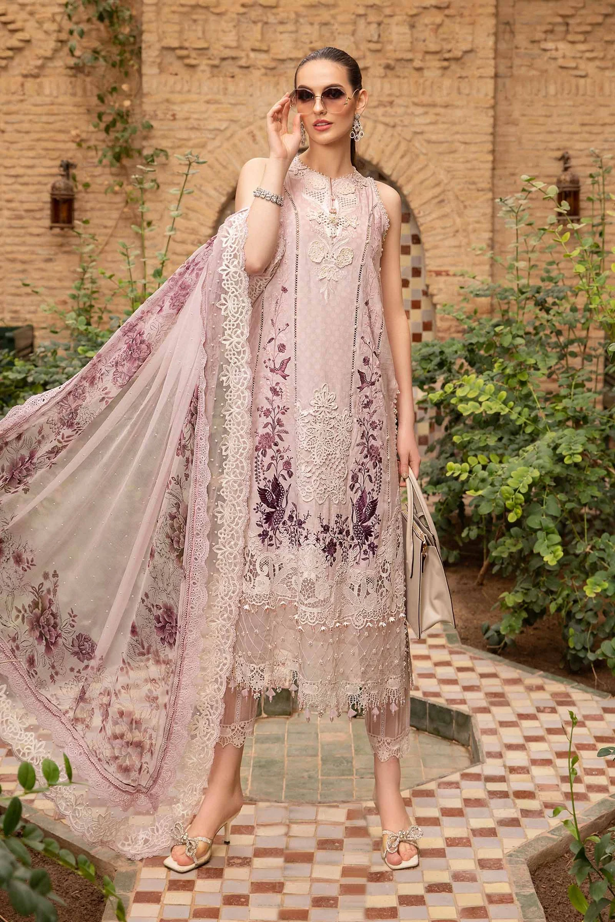 MARIA B Luxury Lawn 2024 | 14A - Image 5