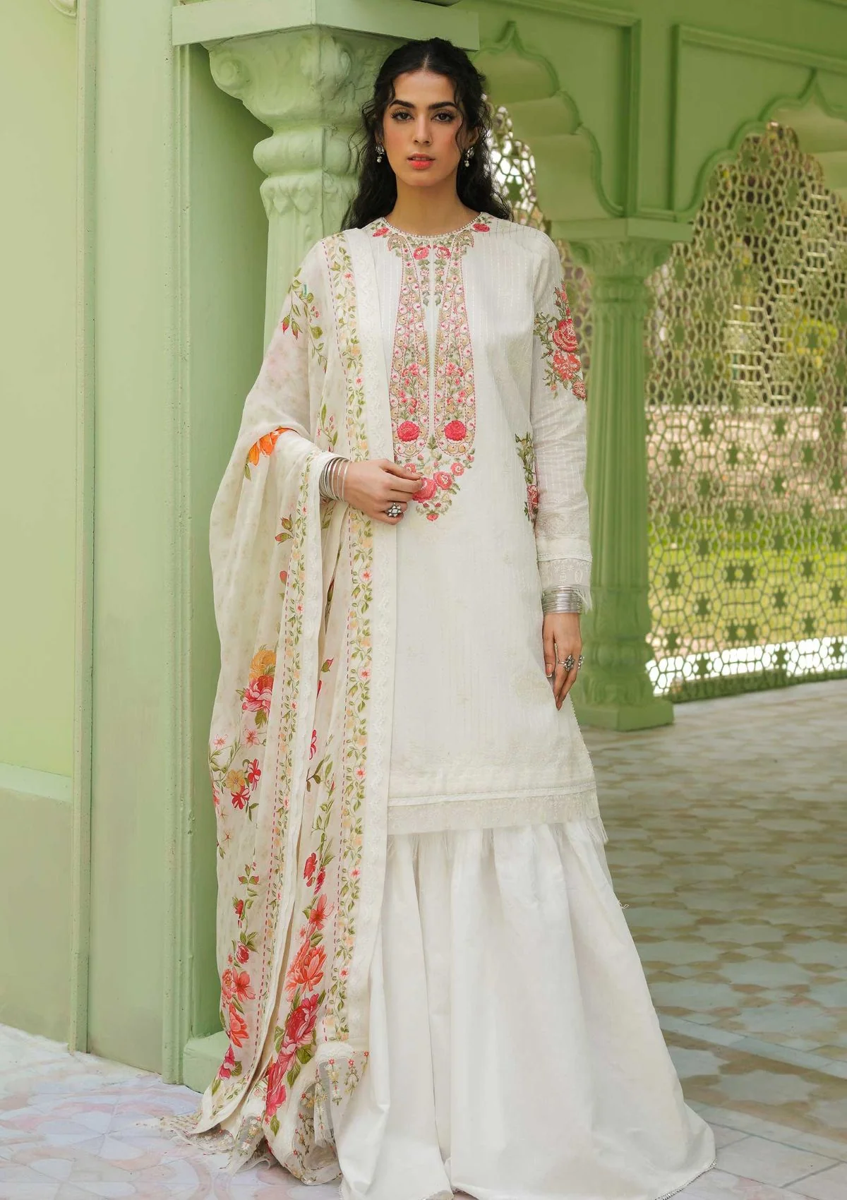 Zara Shahjahan Spring Lawn Collection 2023 – D23-1A BAANA (GZ-473)