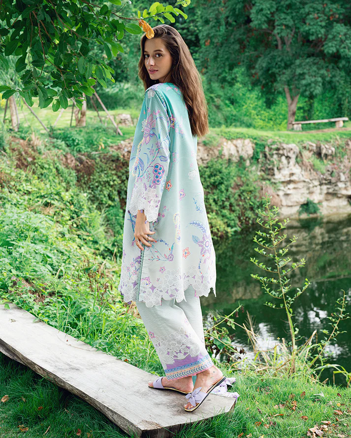 Roheenaz Garden veil Printed Lawn - Jazmine Haze. - Image 3