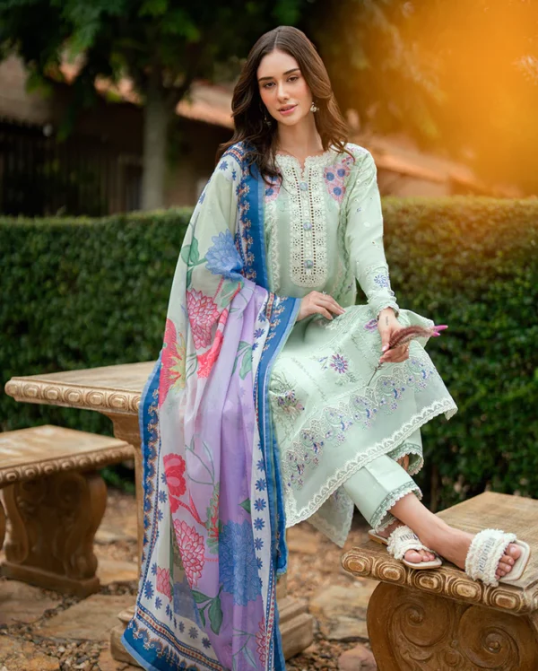 Alternative view of Roheenaz Summer Reverie Luxury Lawn - Veloura
