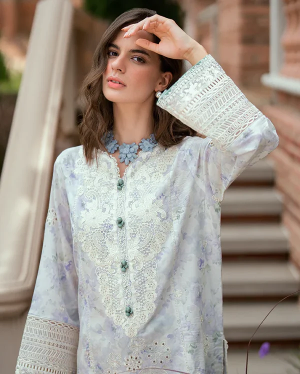Alternative view of Roheenaz Summer Reverie Luxury Lawn -Aeris