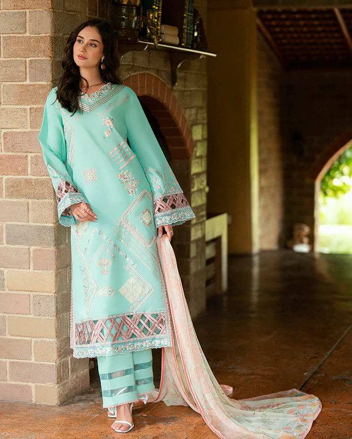 Roheenaz Summer Reverie Luxury Lawn -Ravena - Image 5