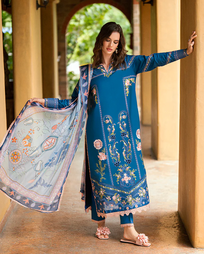Roheenaz Summer Reverie Luxury Lawn - Isoria - Image 7