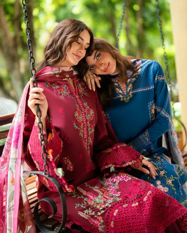 Alternative view of Roheenaz Summer Reverie Luxury Lawn - Isoria