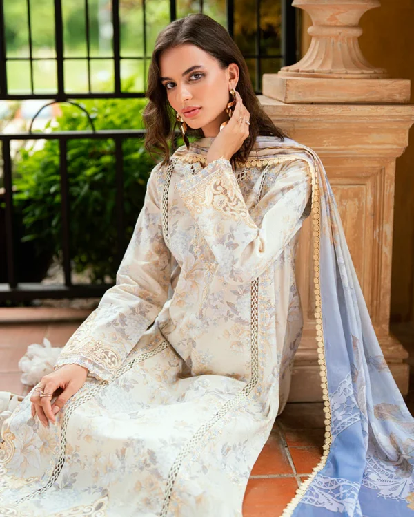 Alternative view of Roheenaz Summer Reverie Luxury Lawn -Celestra