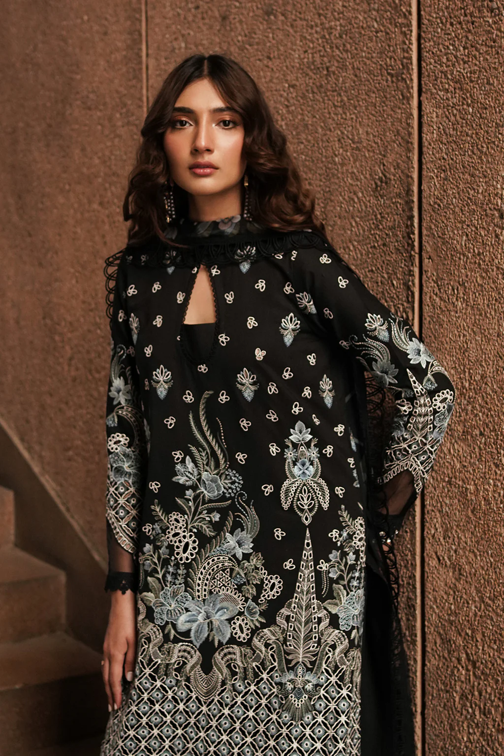 Chikankari Lawn '24 by Afrozeh | Caviar - Image 3