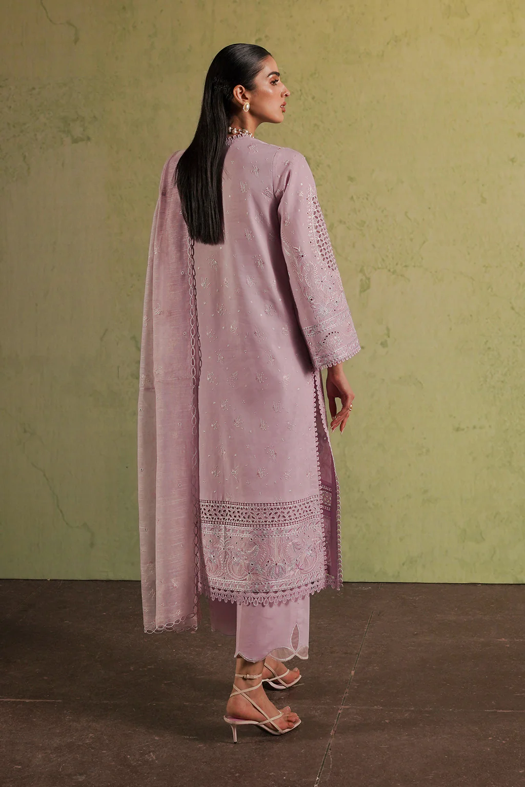 Chikankari Lawn '24 by Afrozeh | Thistle - Image 2