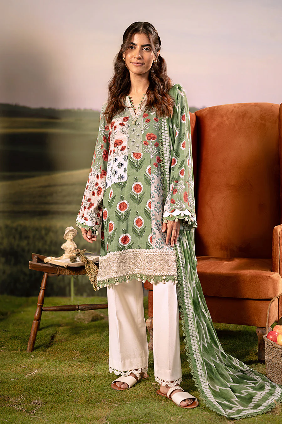 MARIA B M Basics Arabic Lawn | MB-PFUS25-02B