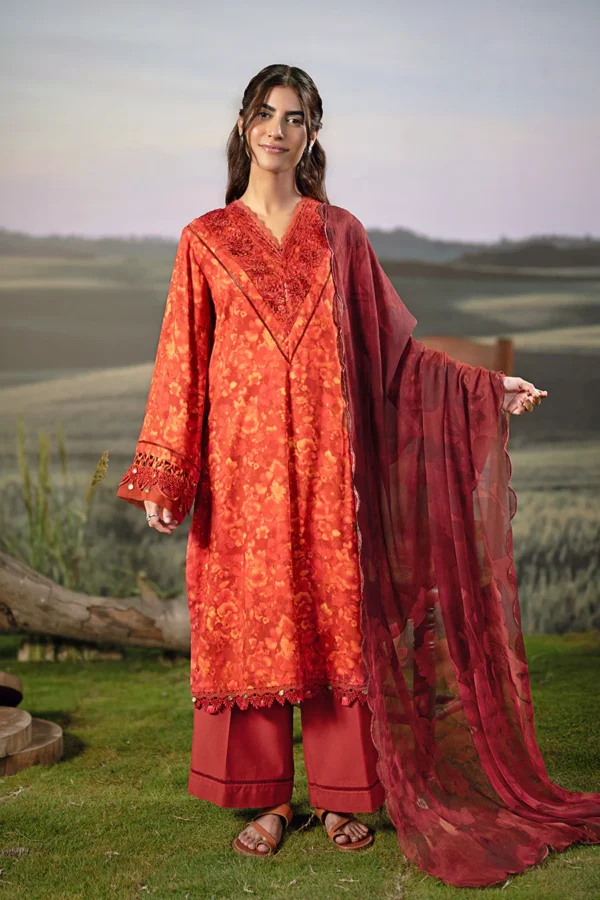 MARIA B M Basics Arabic Lawn | MB-PFUS25-10B