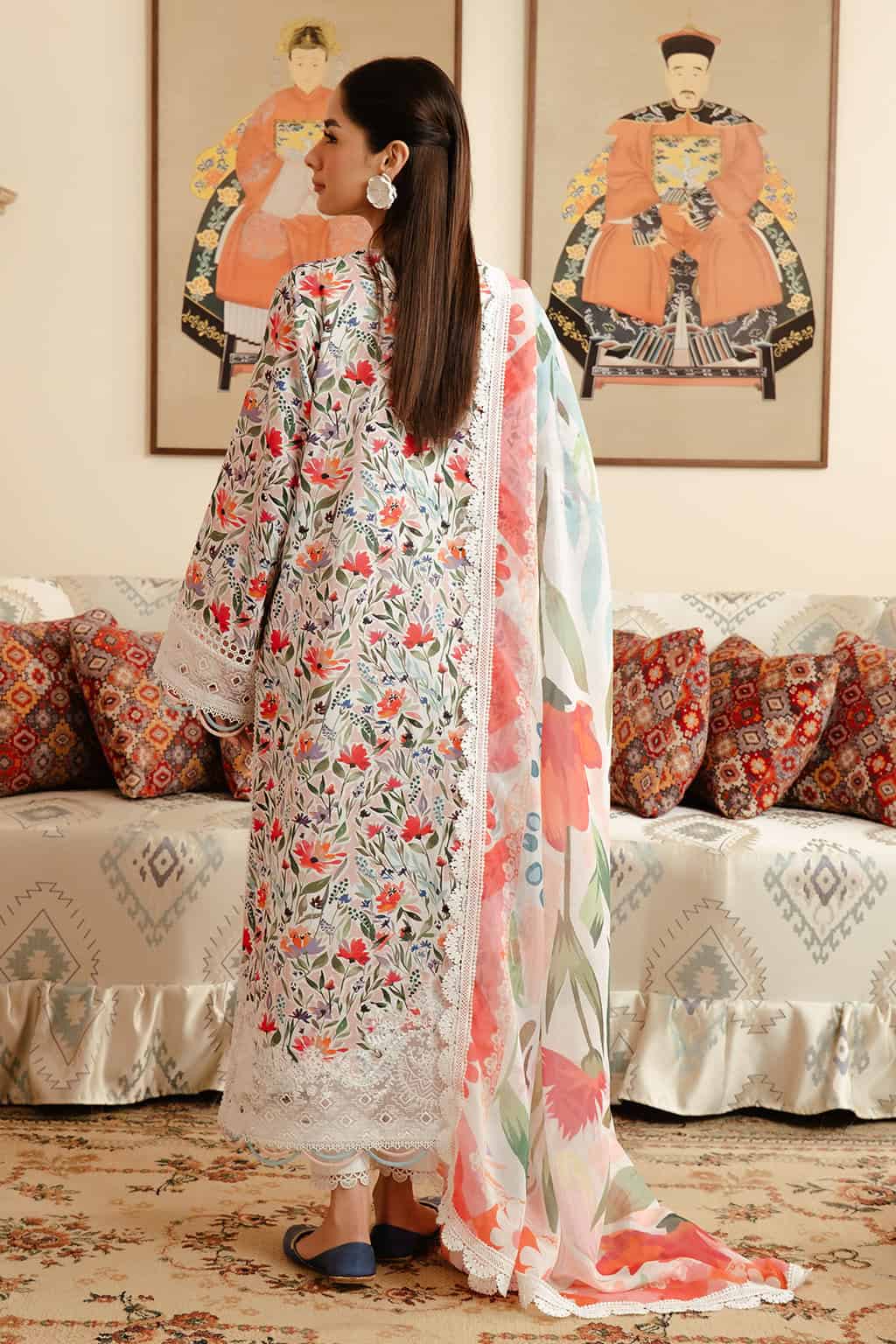 Afrozeh Malina Lawn 2024 | Elira - Image 2