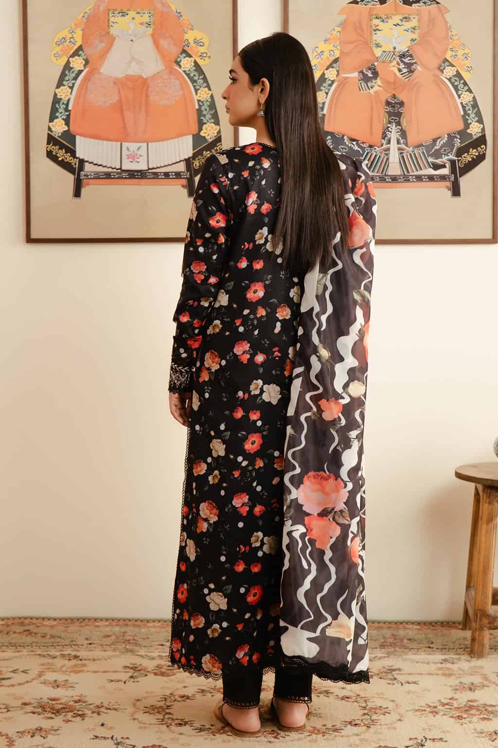 Afrozeh Malina Lawn 2024 | Valeria - Image 4
