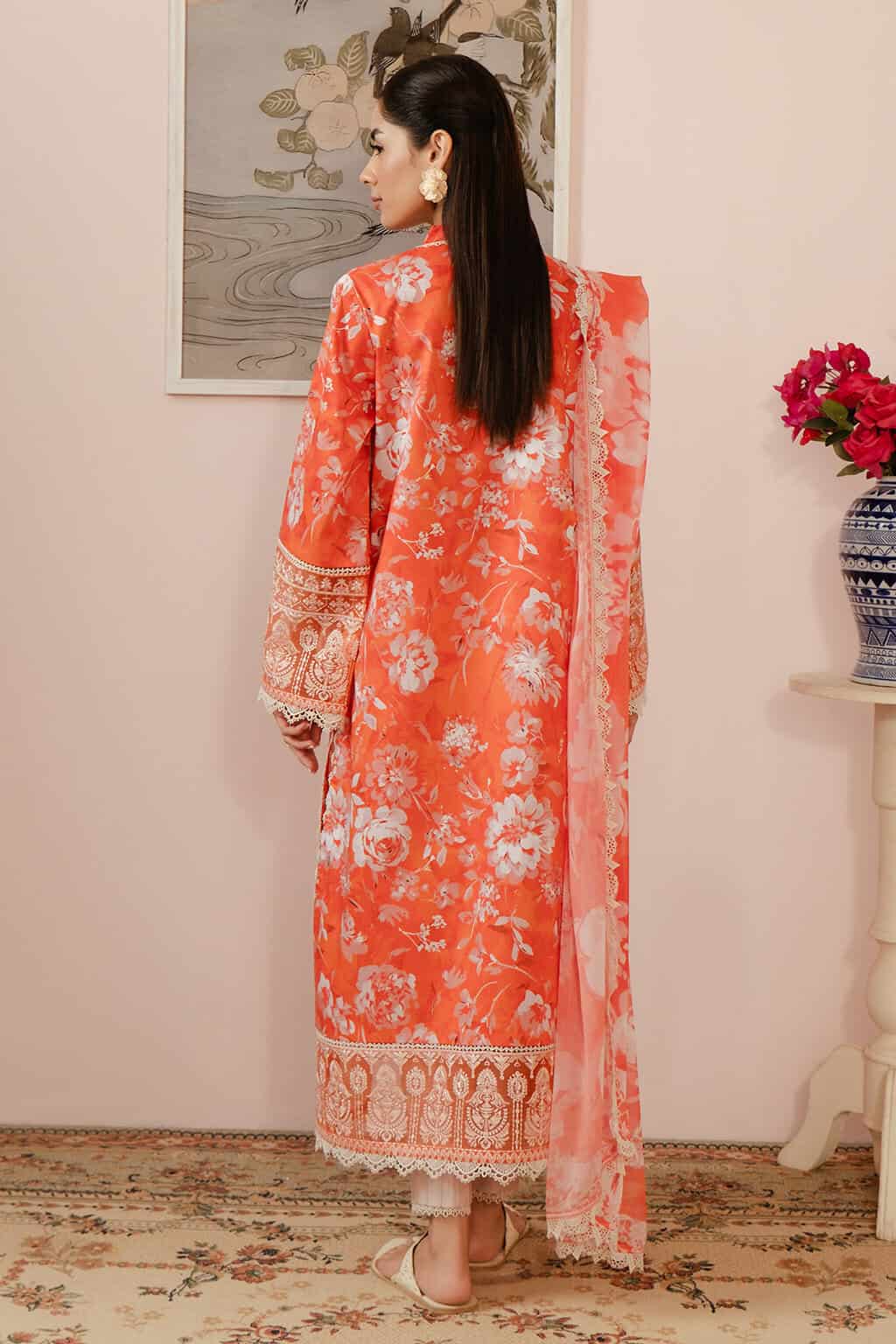 Afrozeh Malina Lawn 2024 | Azlin - Image 2