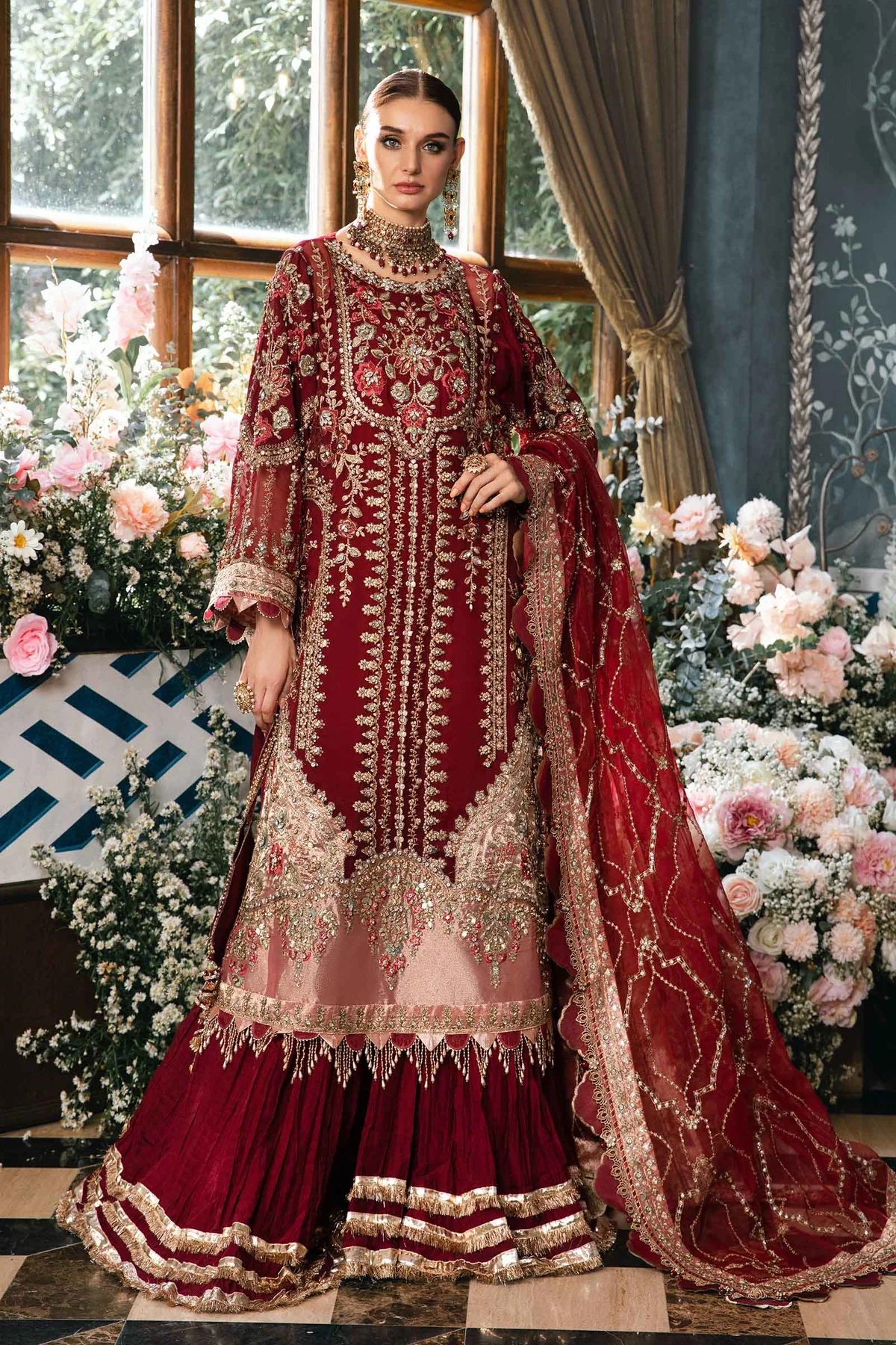 MARIA B Mbroidered 2024 | BD-2807 - Image 2