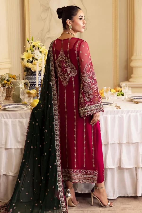 Alternative view of Embroidered Chiffon Salwar Kameez by Gulaal | GL-EC-24V2-04