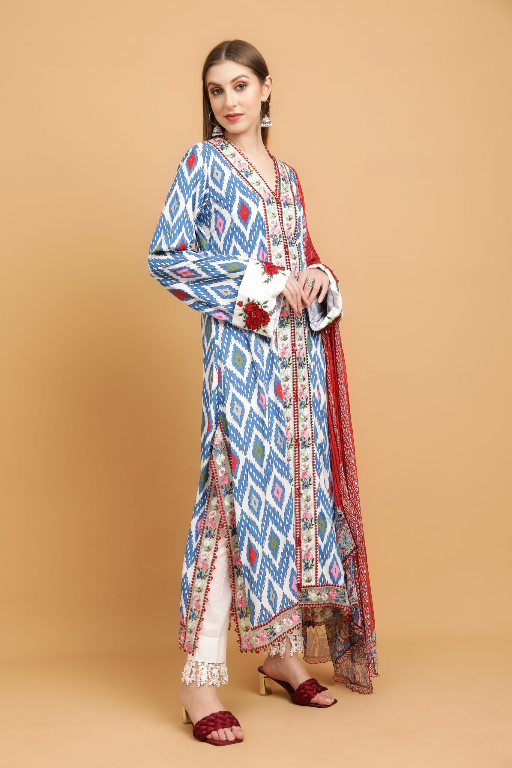 Ghazal Embroidered Floral from House of Mist | Vol 2 | | HM-FL-04 - Image 6