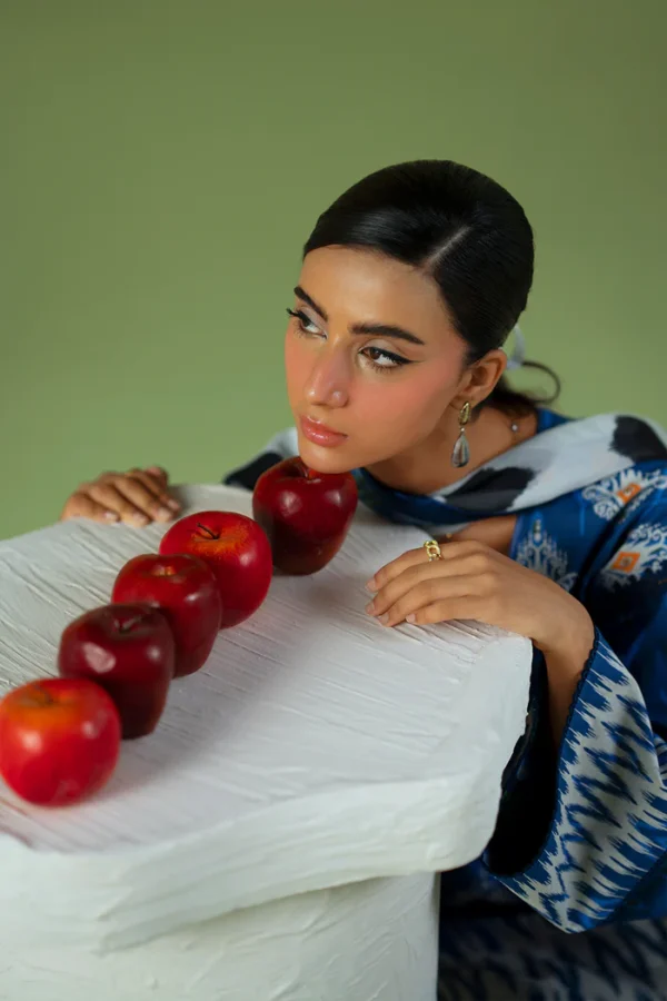 Alternative view of Saira Rizwan Digital Printed ’25 | CLOUD NINE – JPU25-02