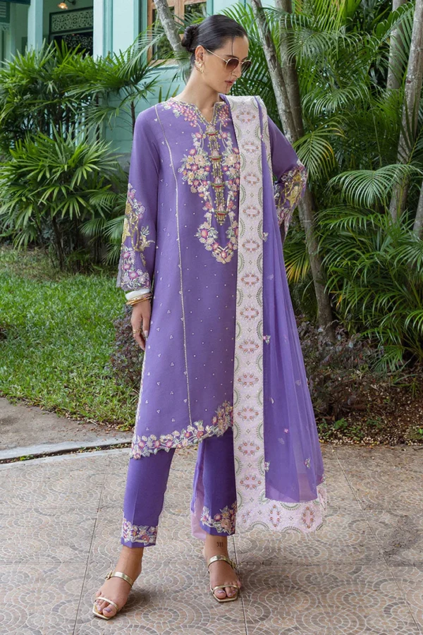 Mushq Nuvera Unstitched Raw Silk || Elaris