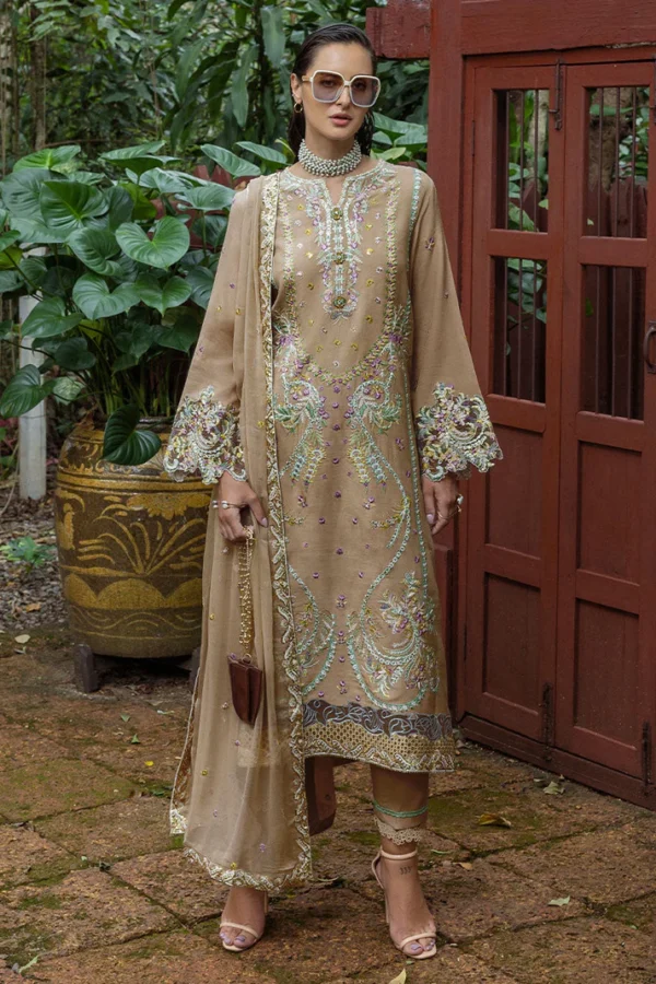 Mushq Nuvera Unstitched Raw Silk || Ardena