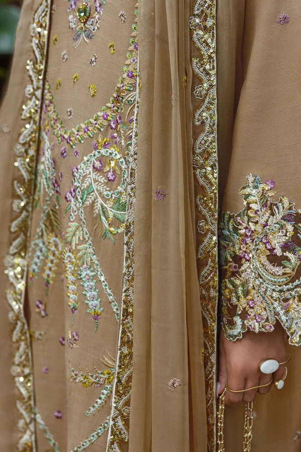Alternative view of Mushq Nuvera Unstitched Raw Silk || Ardena