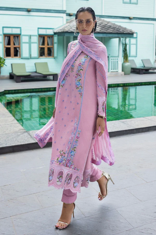 Mushq Nuvera Unstitched Raw Silk || Leore