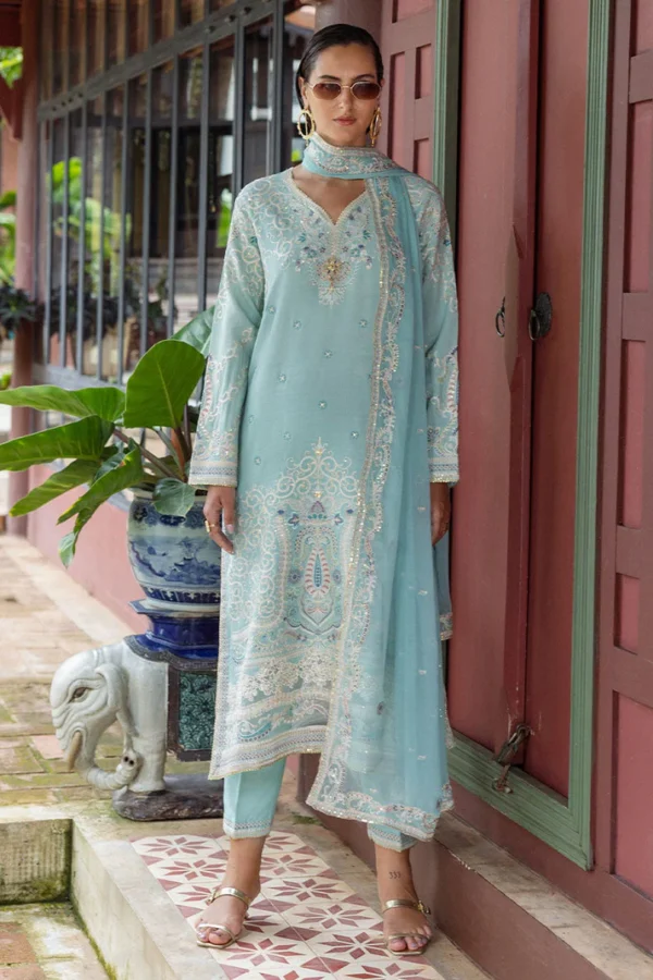 Mushq Nuvera Unstitched Raw Silk || Freyelle