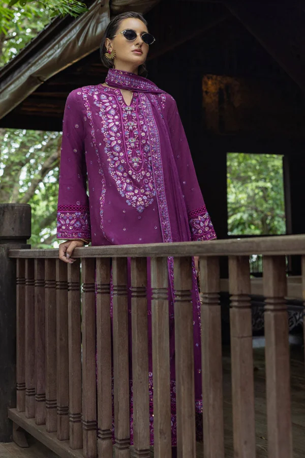 Alternative view of Mushq Nuvera Unstitched Raw Silk || Avenelle