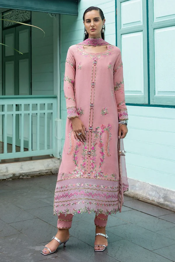 Mushq Nuvera Unstitched Raw Silk || Elowen