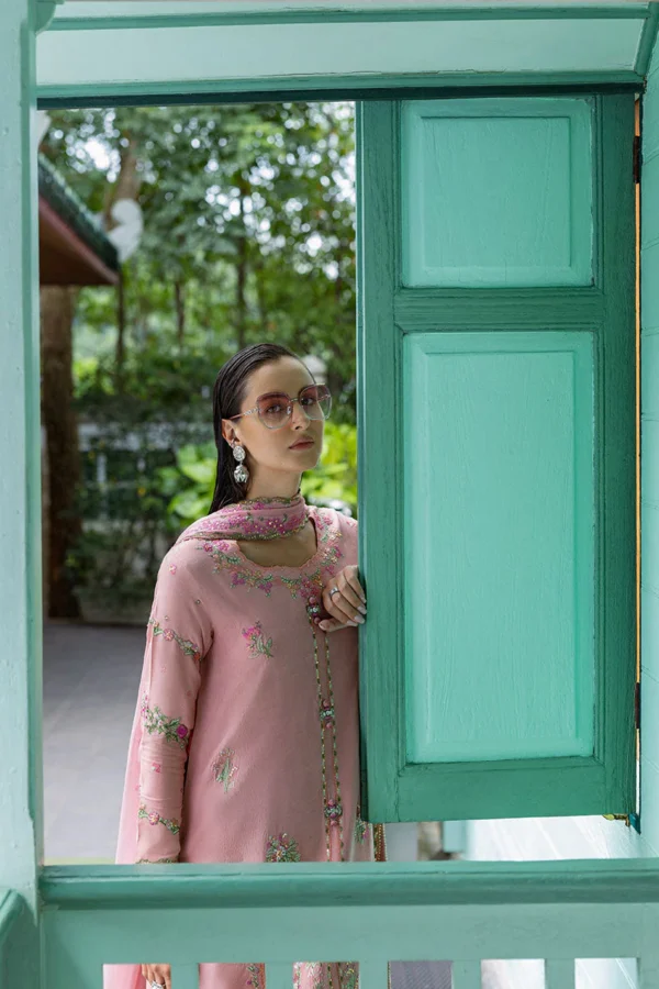 Alternative view of Mushq Nuvera Unstitched Raw Silk || Elowen