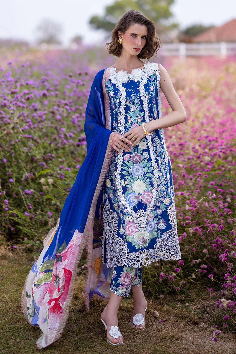 Mushq Hemline The Secret Garden Lawn | BLUE MORPHO