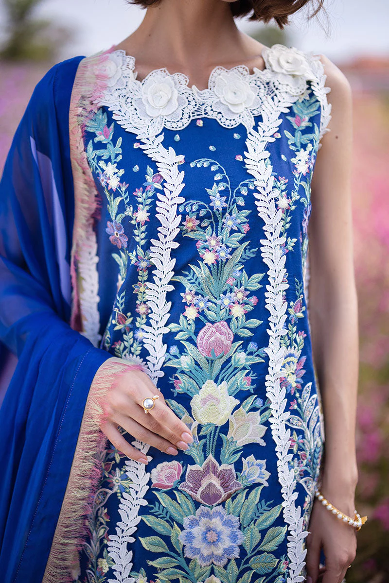 Mushq Hemline The Secret Garden Lawn | BLUE MORPHO - Image 3