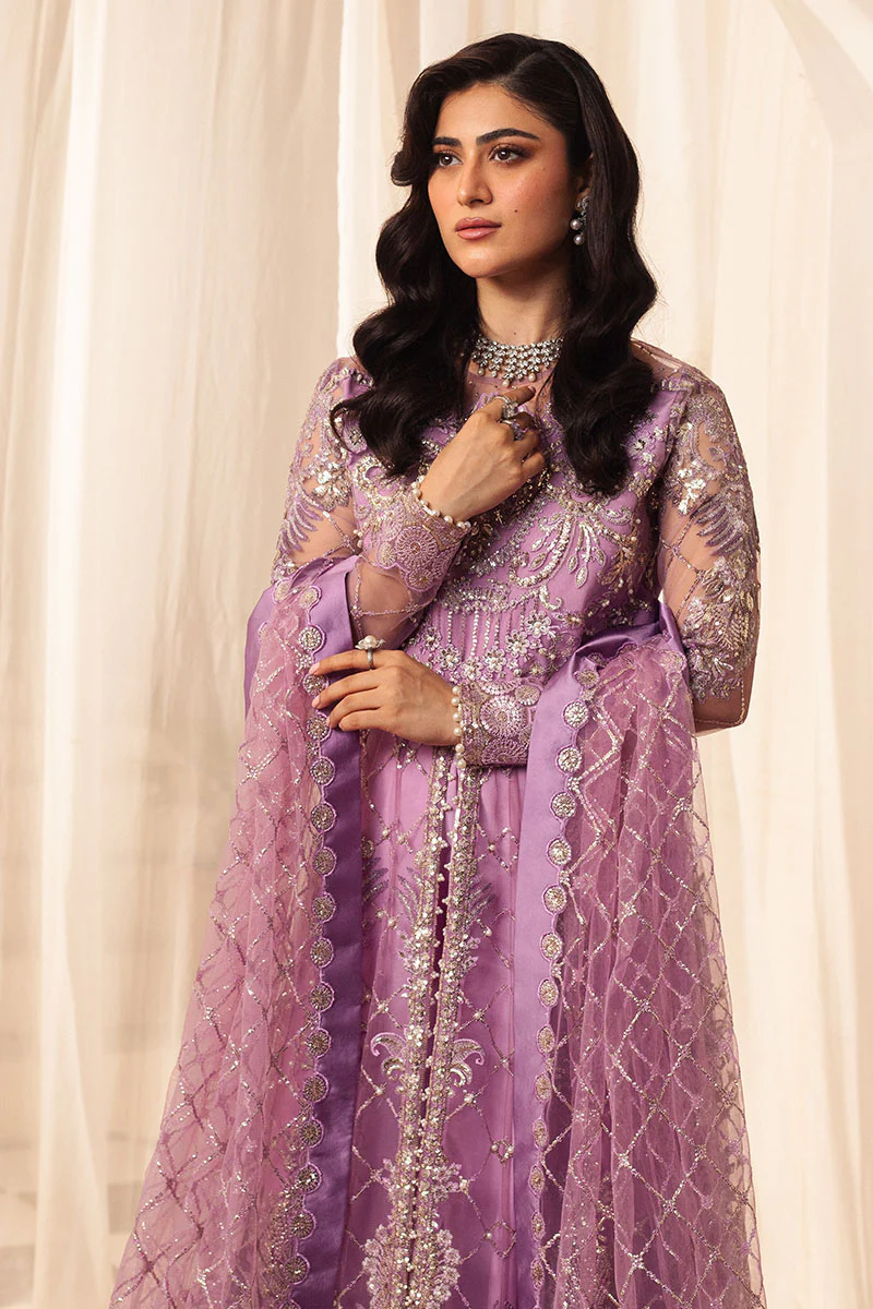 Hemline Aura Debut Wedding Unstitched by Mushq | Heather - Image 3