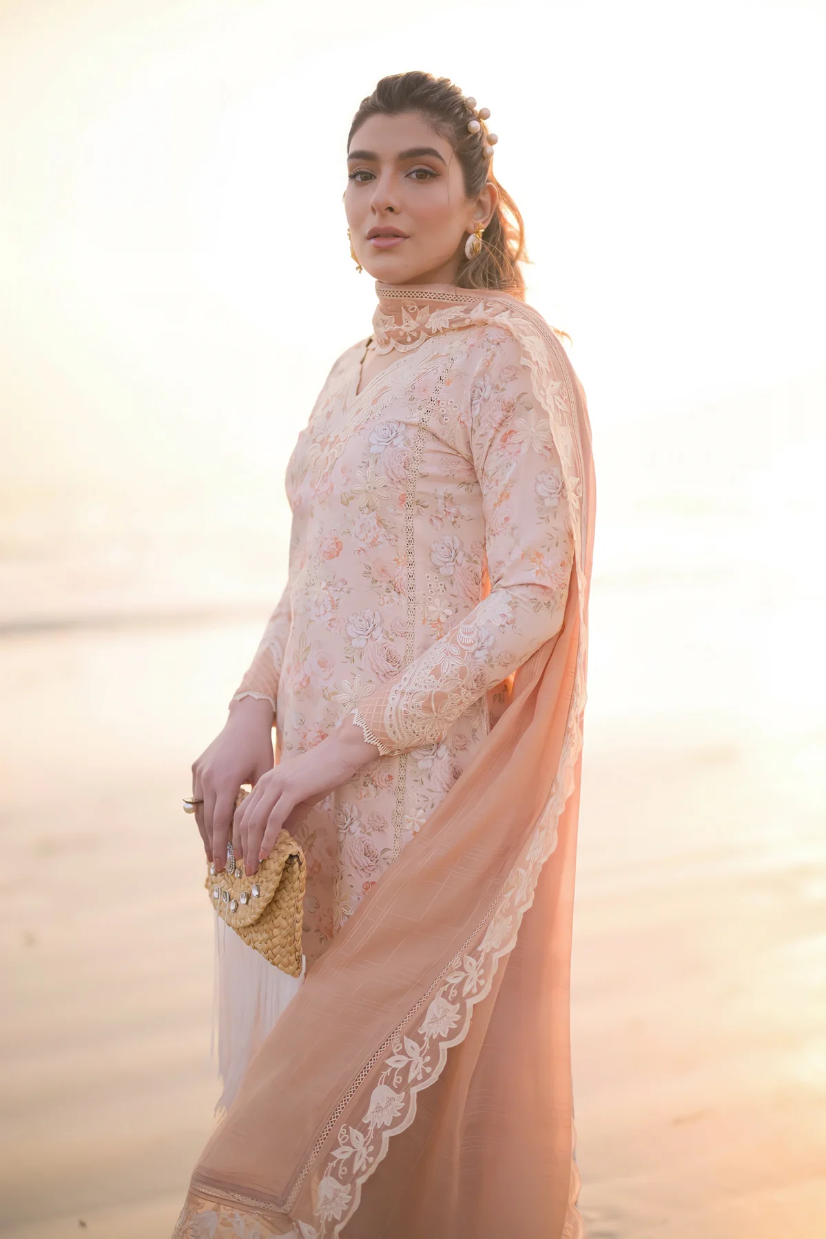 Zaib Festive Lawn | NEL-24610 - Image 2