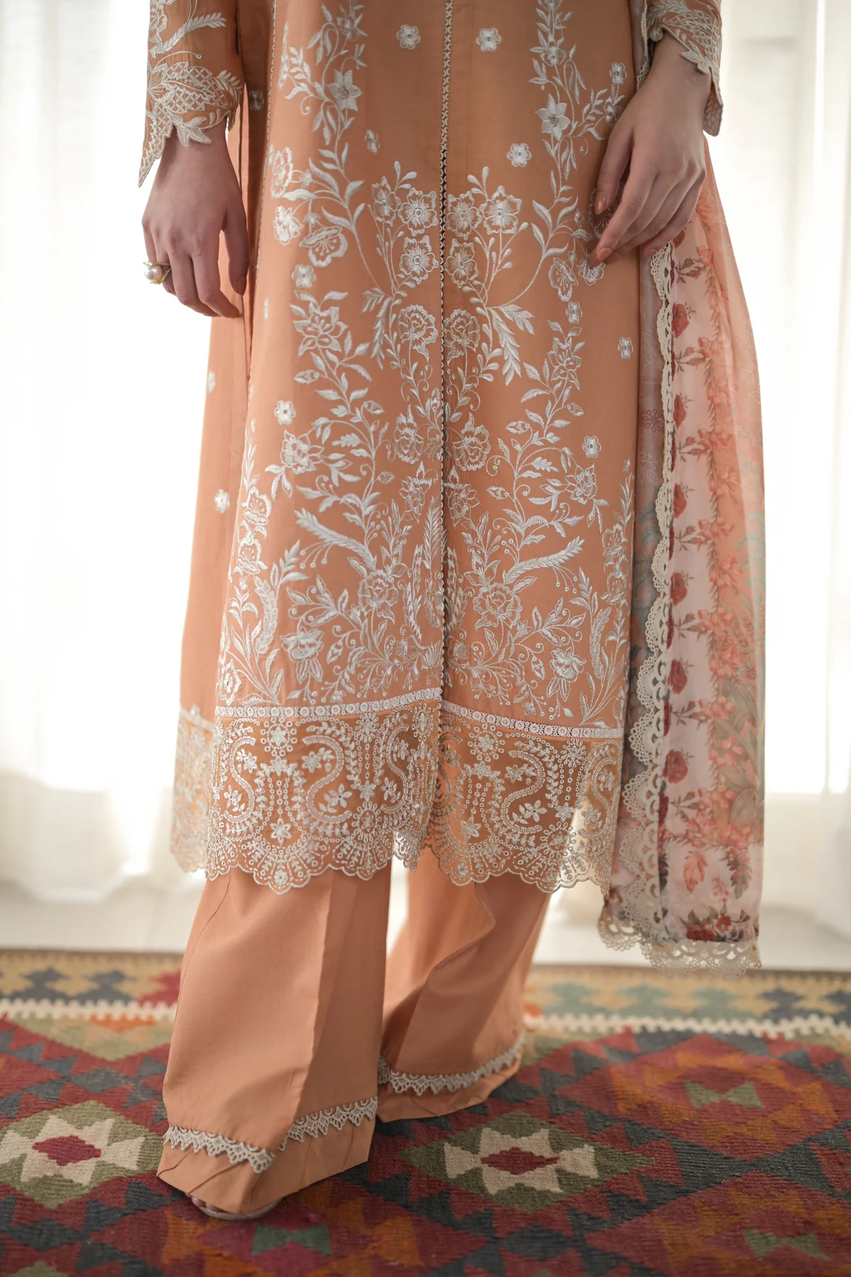 Zaib Festive Lawn | NEL-24614 - Image 5