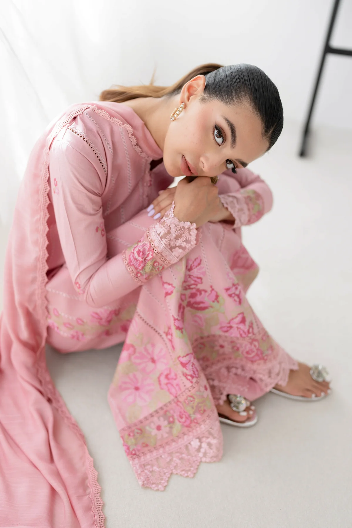 Zaib Festive Lawn | NEL-24618 - Image 2