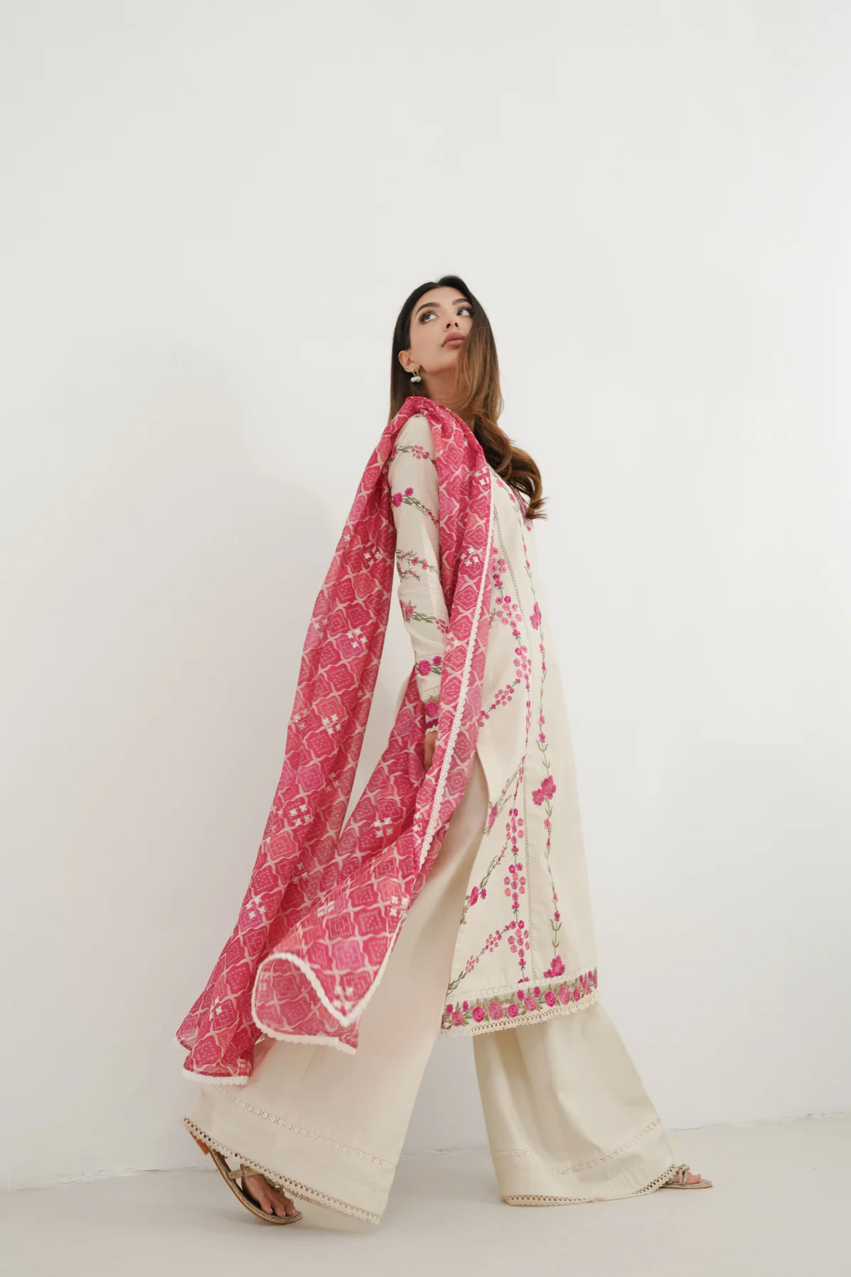 Zaib Festive Lawn | NEL-24622 - Image 2