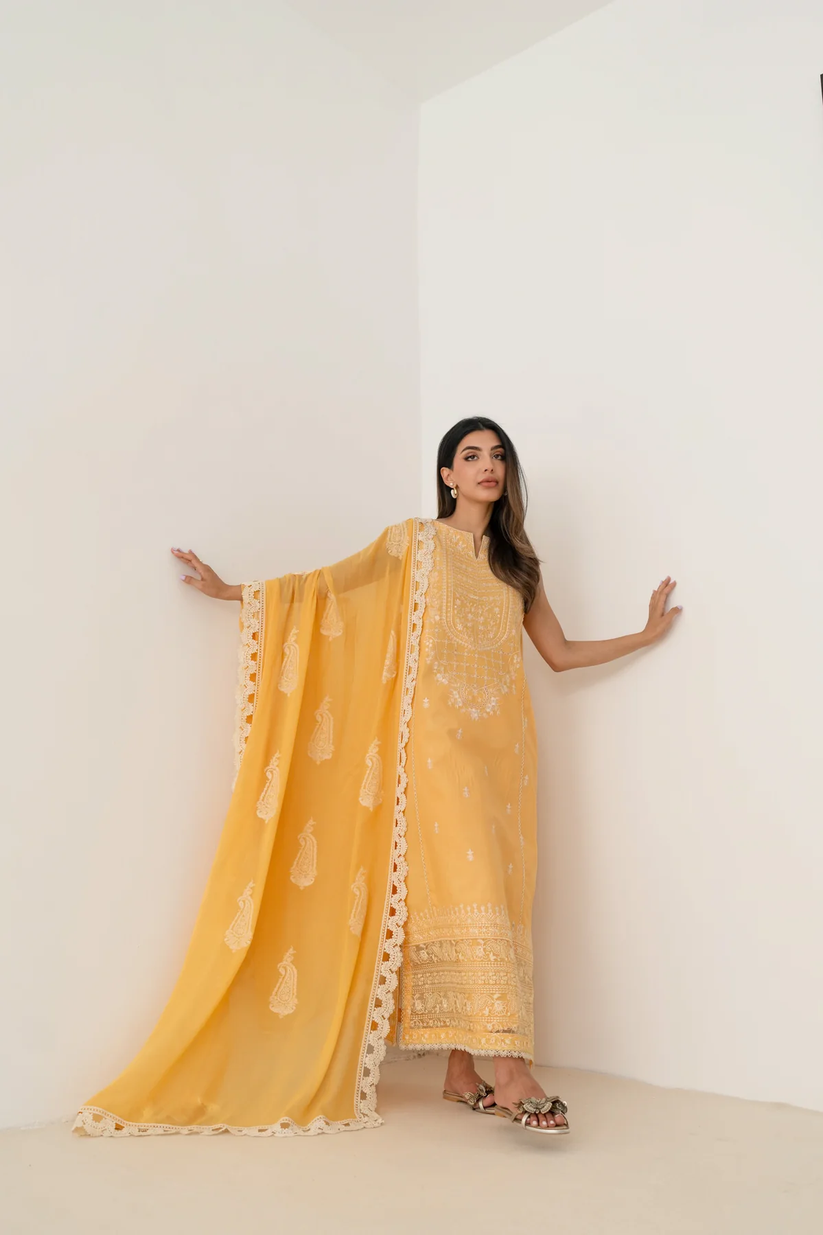 Zaib Festive Lawn | NEL-24621 - Image 2