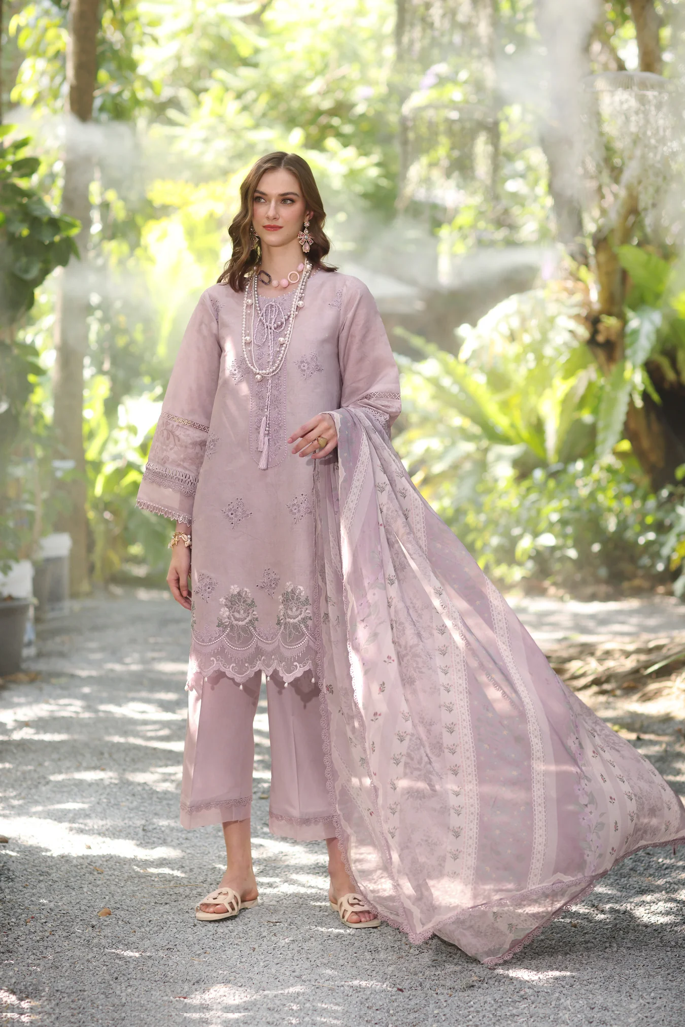 Noor Eid Luxe Printedkari '25 by Saadia Aasad | D6-B
