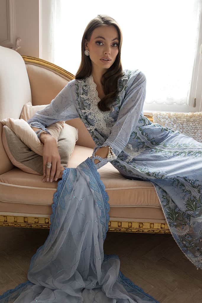 Sobia Nazir Luxury Lawn 2024 | L24-13A (SS-5360) - Image 2