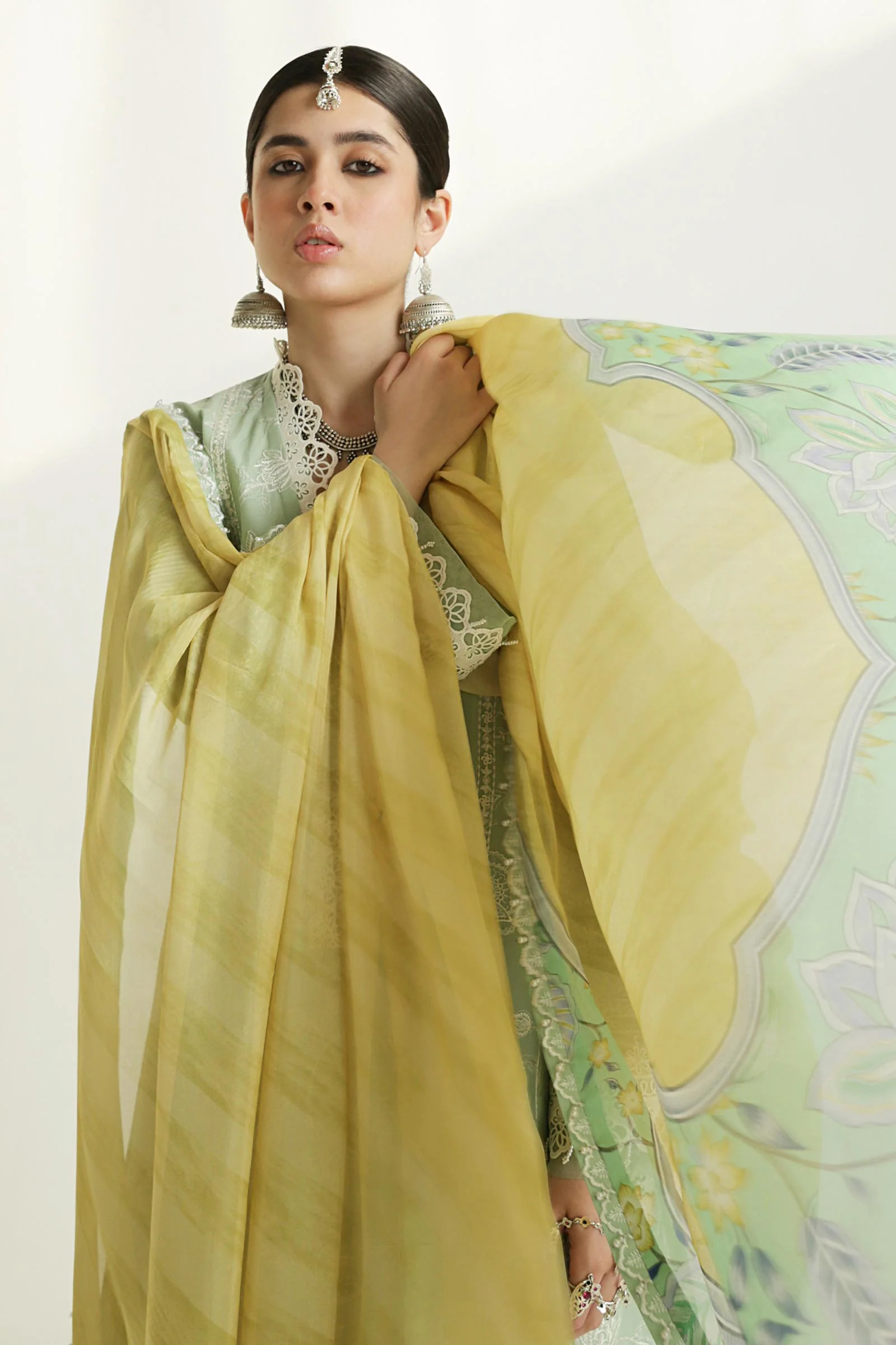 Zara Shahjahan Luxury Lawn 2024 | 1B - Image 2
