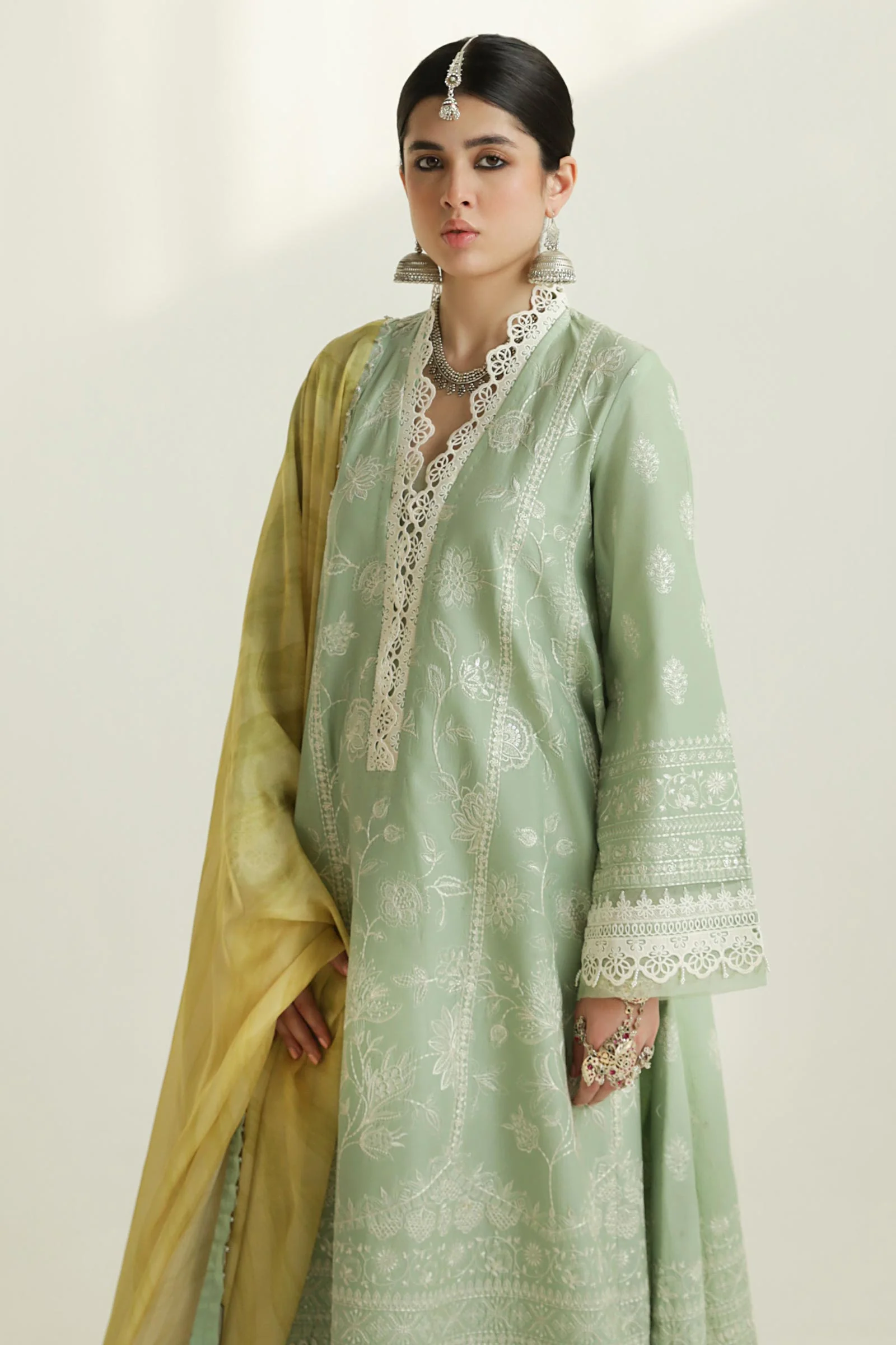 Zara Shahjahan Luxury Lawn 2024 | 1B - Image 5