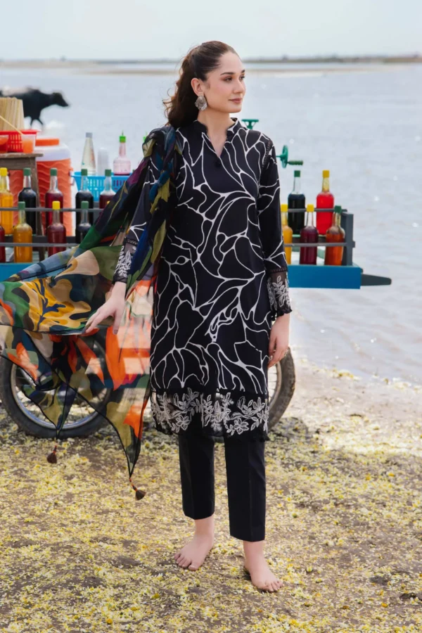 Maria.B M.Basics Embroidered Lawn   | 404-B