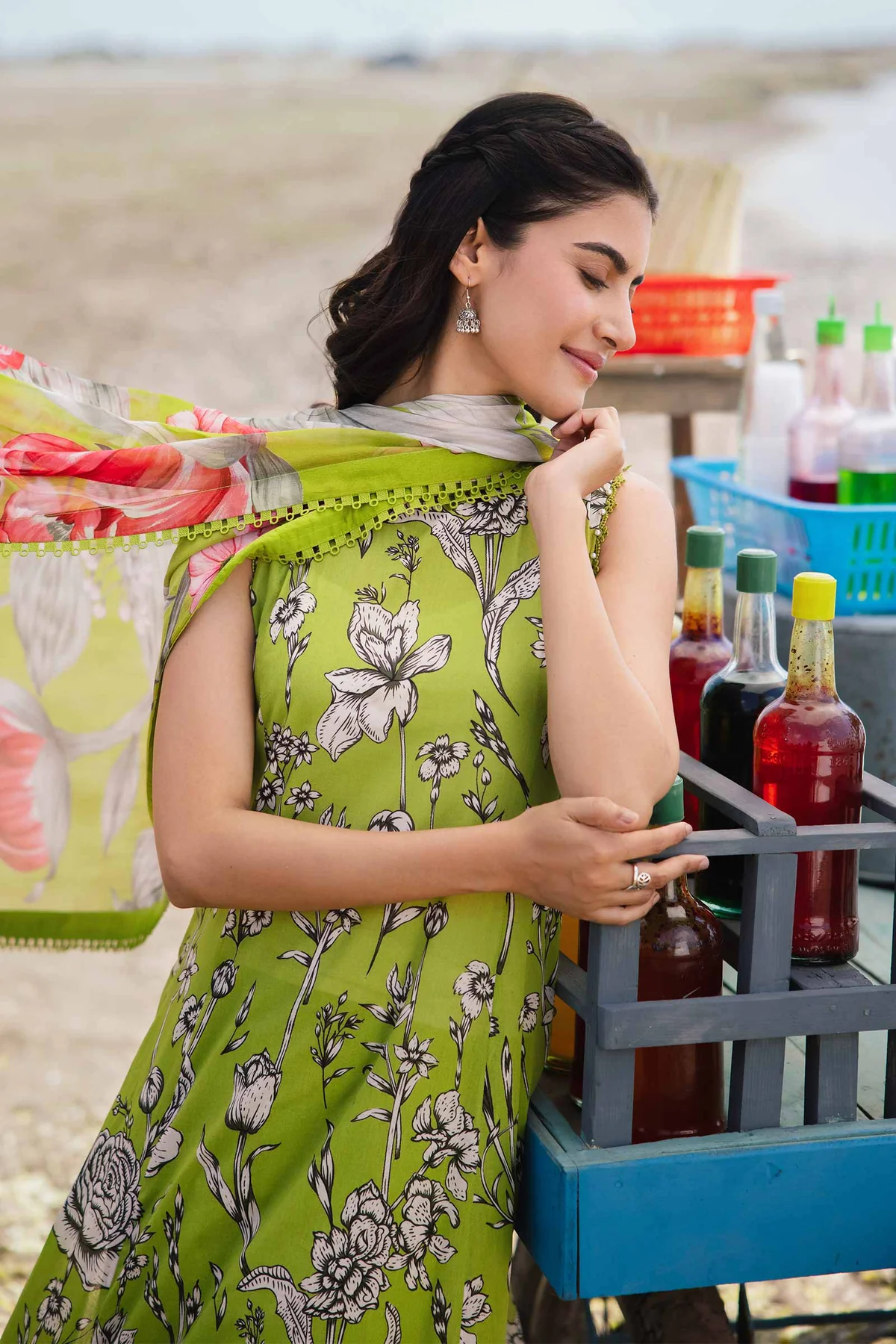 Maria.B M.Basics Embroidered Lawn | 405-B - Image 4