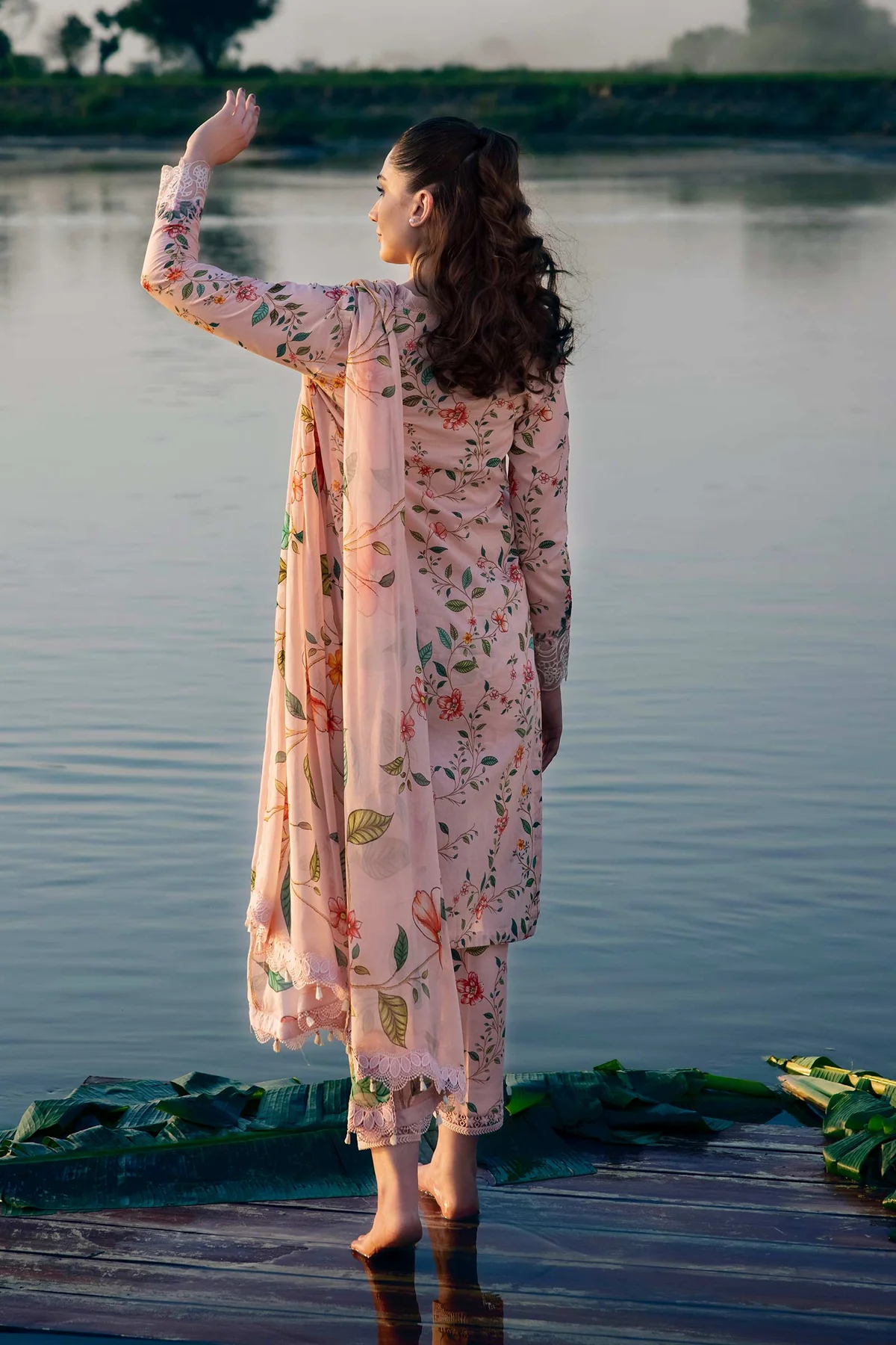 Maria.B M.Basics Embroidered Lawn 2024 | 406-A - Image 2