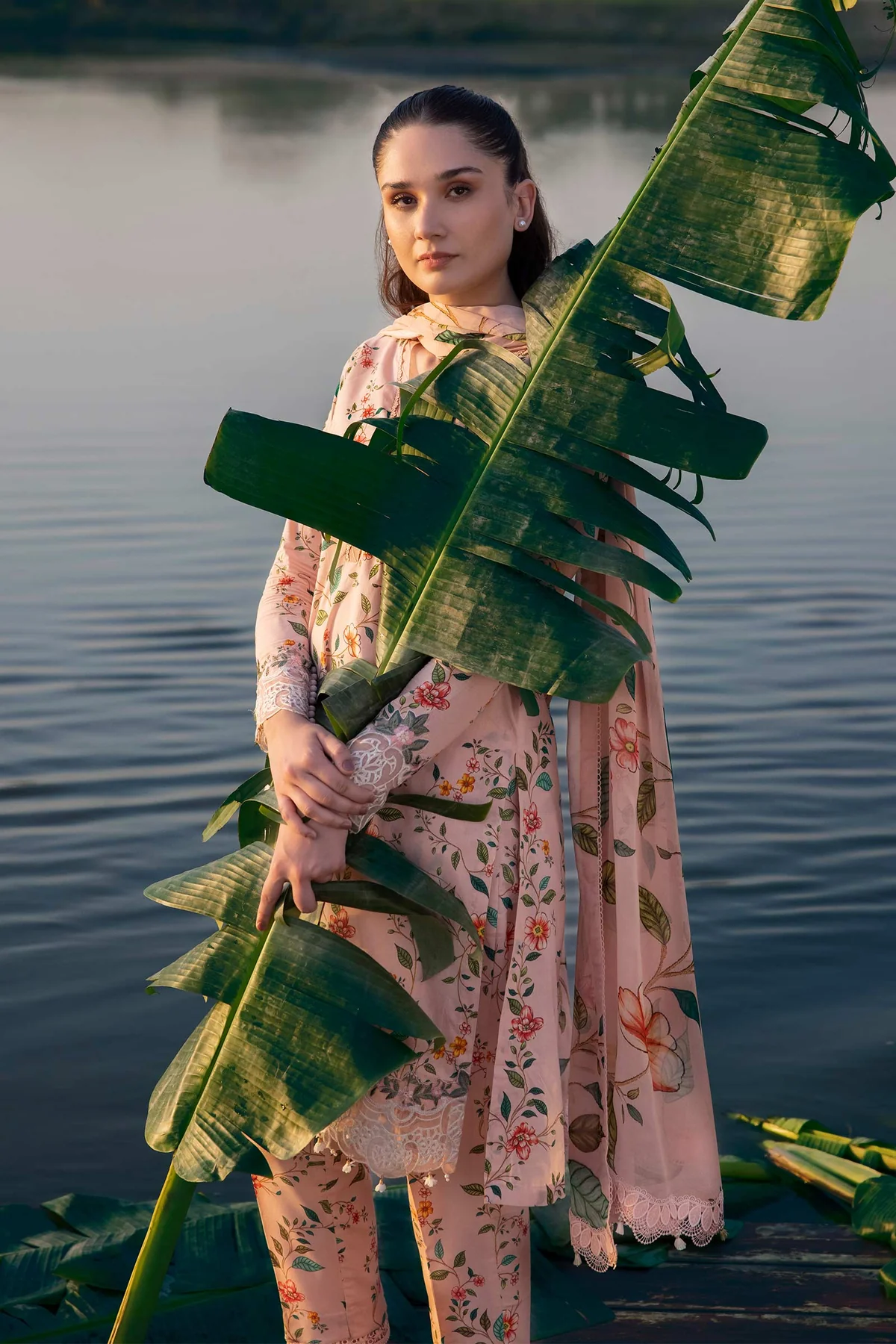 Maria.B M.Basics Embroidered Lawn 2024 | 406-A - Image 3