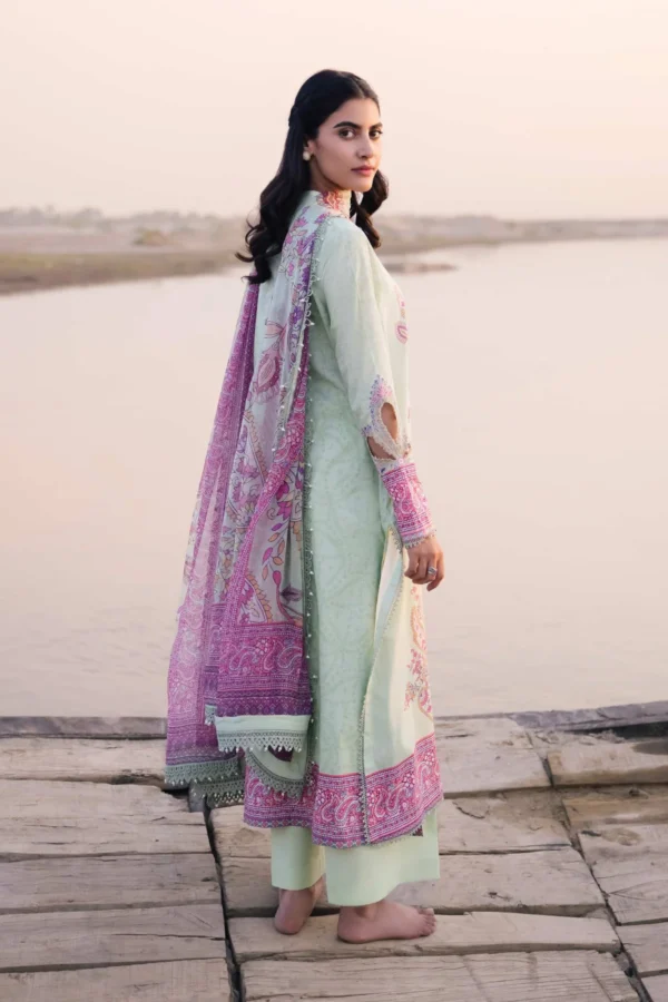 Alternative view of Maria.B M.Basics Embroidered Lawn 2024 | 410-A