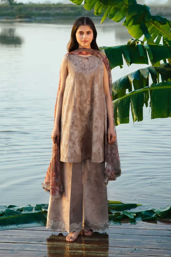 Maria.B M.Basics Embroidered Lawn   | 411-B