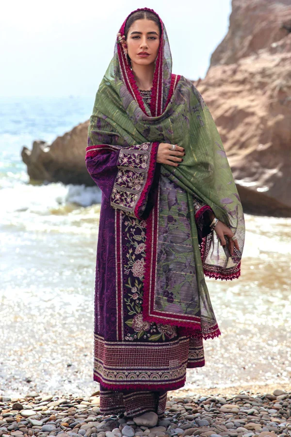 Alternative view of Mohsin Naveed Ranjha Festive Lawn 2024 | GUL-E-LALA